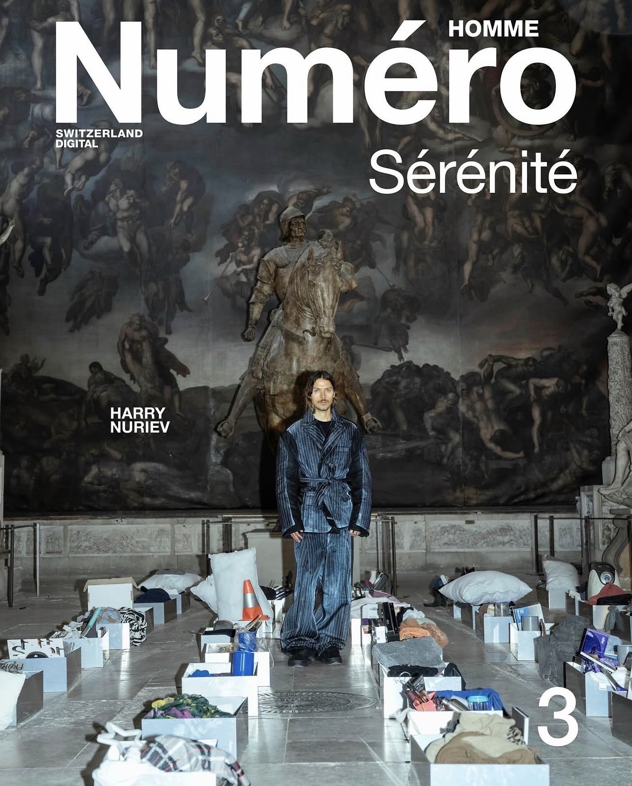 Numéro Switzerland digital cover with artist and designer Harry Nuriev