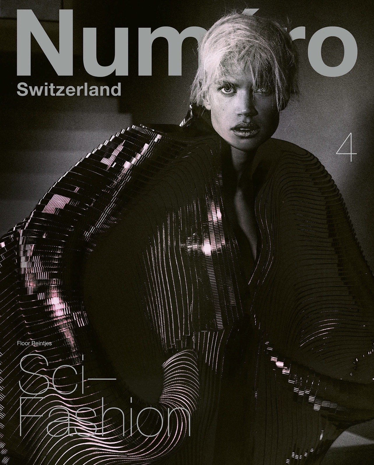 Numéro Switzerland Sci-Fashion cover in Iris van Herpen couture